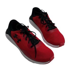 Under Armour Men's Charged Pursuit Red/Black Athletic Running Shoes Size 9.5